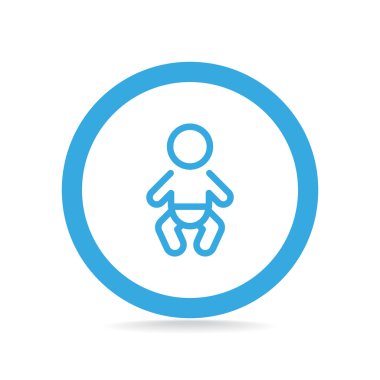 Basit çizgiler bebek bebek simge