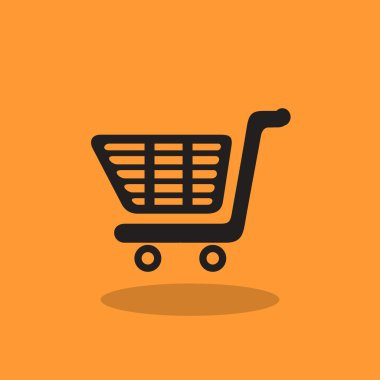 Alışveriş sepeti basit web simgesi