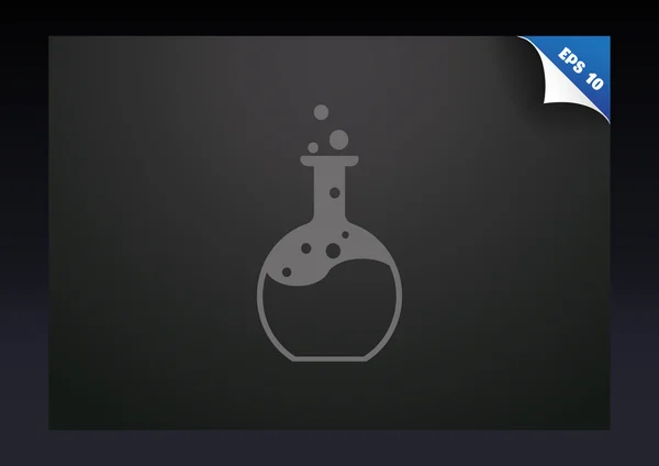 Kimyasal şişesi basit web simgesi — Stok Vektör
