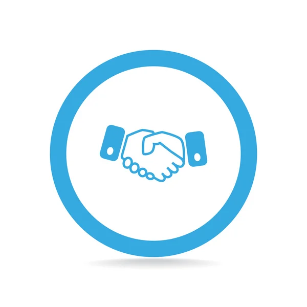 Handshake icono web simple — Archivo Imágenes Vectoriales