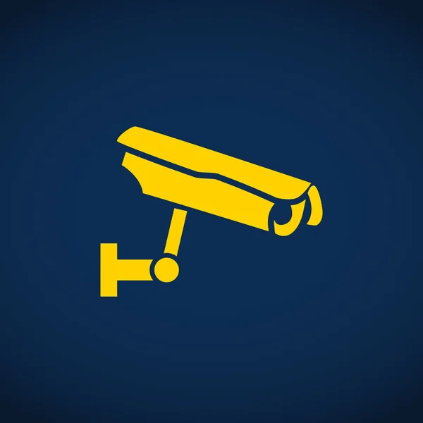 Surveillance camera simple icon — Stock Vector