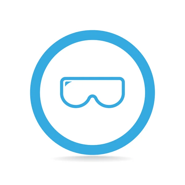 Ikona webové potápěčské masky — Stockový vektor
