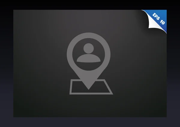 Указатель местоположения человека — стоковый вектор