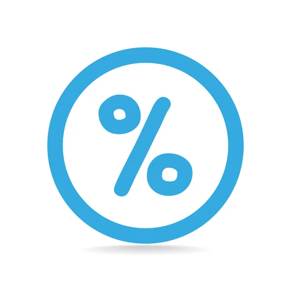 Simple percent symbol icon — Stock Vector