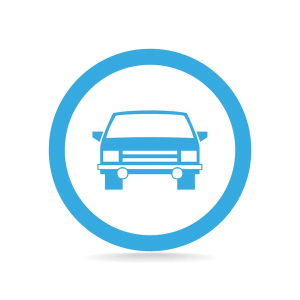 Icono web de coche simple — Vector de stock