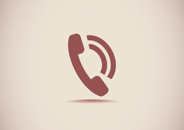 Telefoongesprek web pictogram — Stockvector