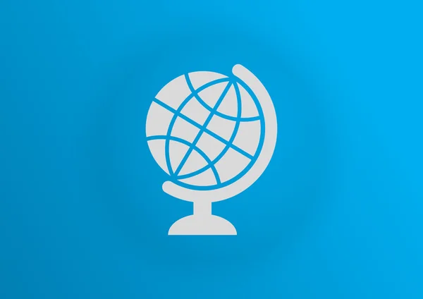 Simple globe web icon — Stock Vector