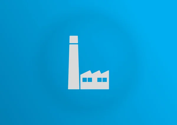 Fabrieksgebouwen web pictogram — Stockvector