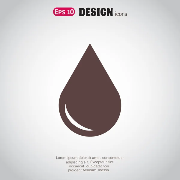 Liquid web druppelpictogram — Stockvector