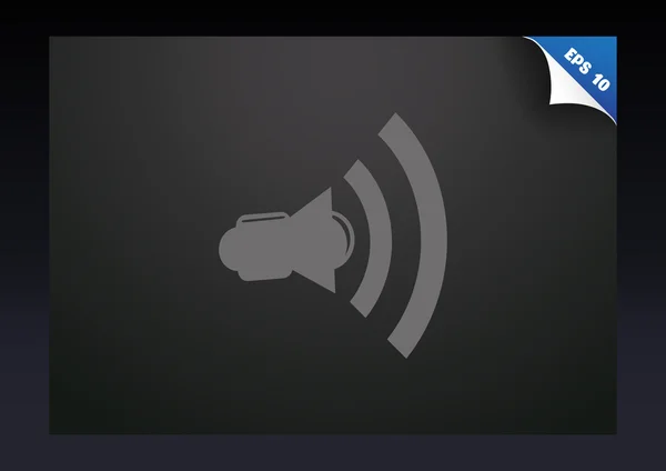 Icono web de megáfono simple — Archivo Imágenes Vectoriales