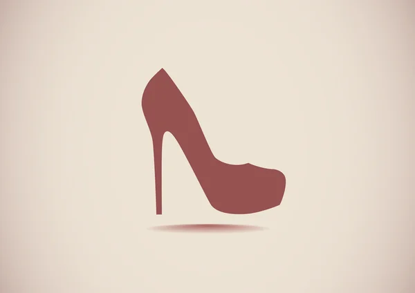 Zapato femenino icono web — Archivo Imágenes Vectoriales