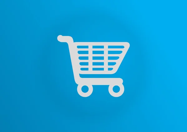 Carrito de compras icono web simple, esquema ilustración vectorial — Archivo Imágenes Vectoriales