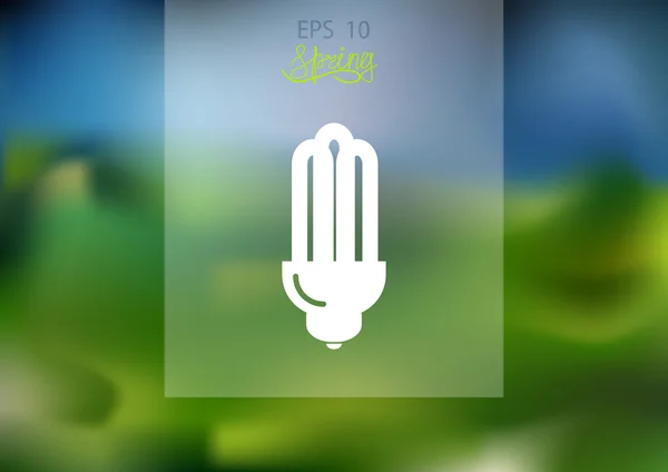 Icono web de lámpara de bajo consumo energético — Vector de stock