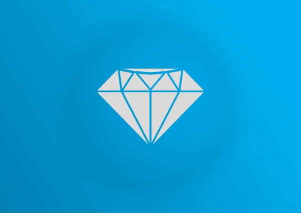 Diamond, Web icon — Stock Vector