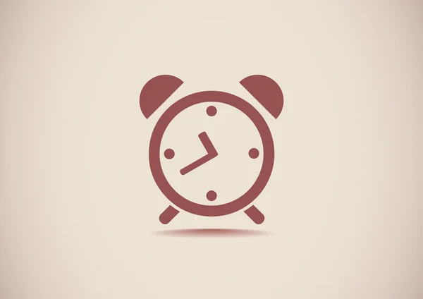 Ícone de relógio de alarme simples — Vetor de Stock