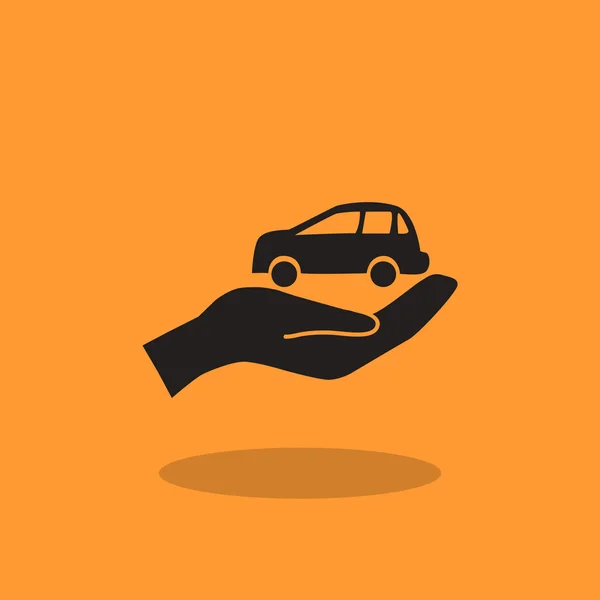Car protection concept icon — Stock Vector