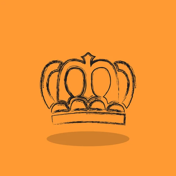 Icona della corona, concetto di VIP — Vettoriale Stock