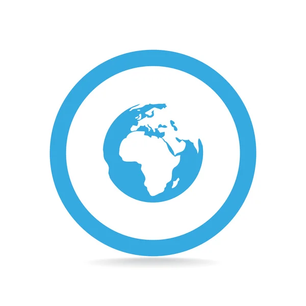 Planeta Tierra icono web — Vector de stock