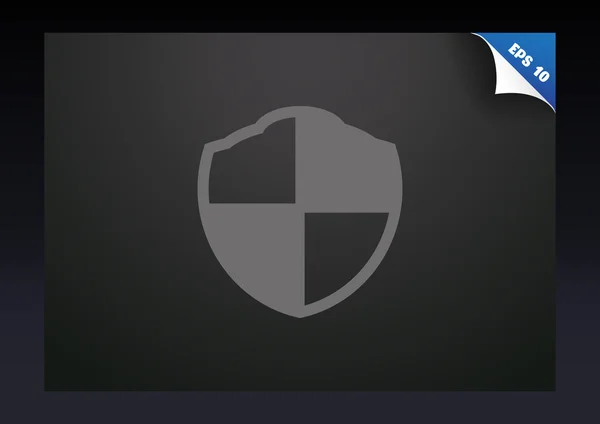 シールド保護、web アイコンの記号 — ストックベクタ