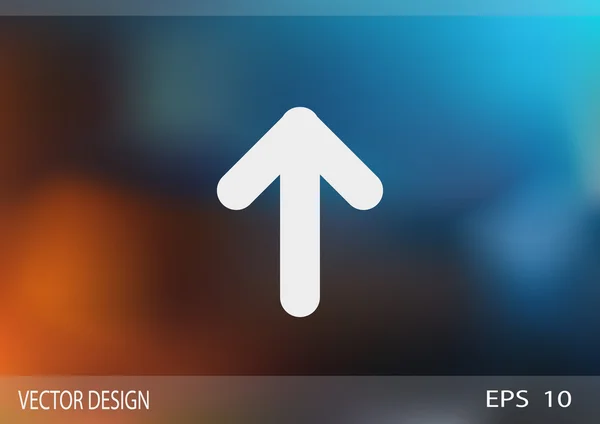 Flèche pointant vers le haut icône — Image vectorielle