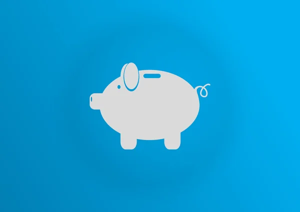 Piggy bank simple icon — Stock Vector