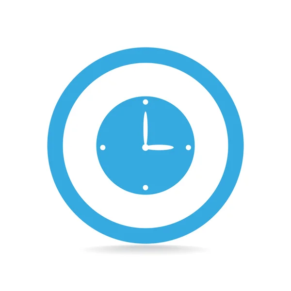 Icône web horloge simple — Image vectorielle