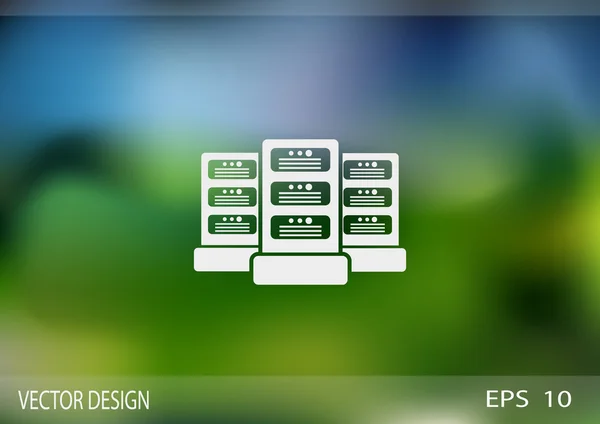 Datenserver-Websymbol — Stockvektor