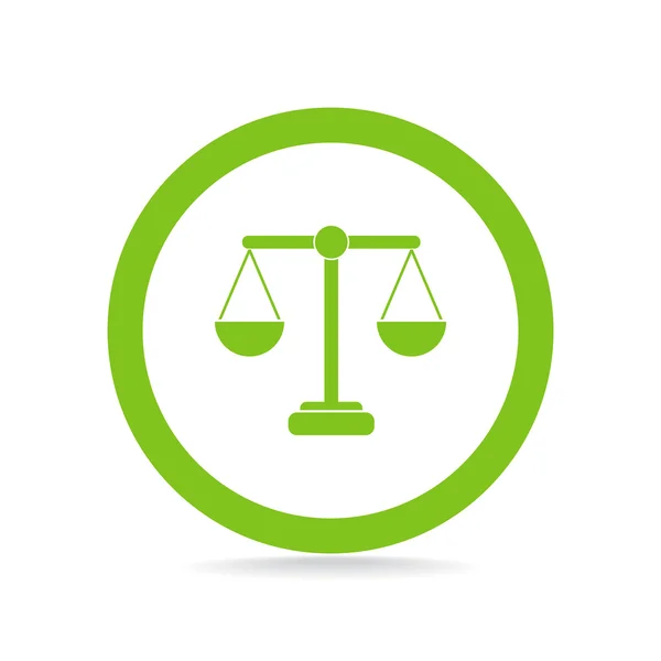 Scales of justice simple web icon — Stock Vector