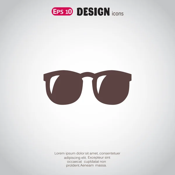 Black sunglasses icon — Stock Vector