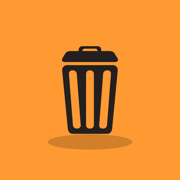 ゴミ箱シンプルな web アイコン — ストックベクタ