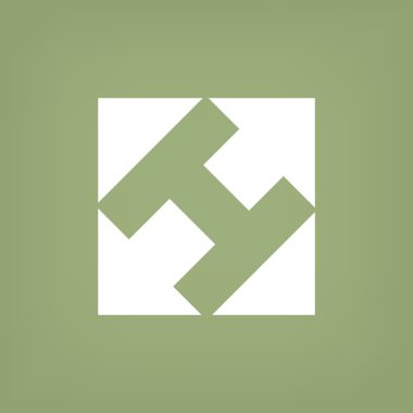 Kare üçgen simgesiyle