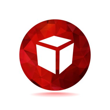 Basit küp web simgesi