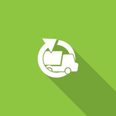 Yuvarlak ok ile basit kamyon