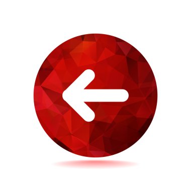 Ok işaret sol simgesi