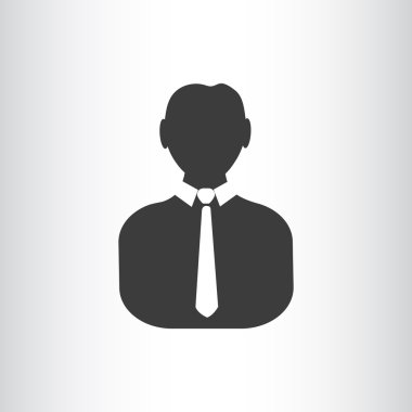 İşadamı siluet web simgesi