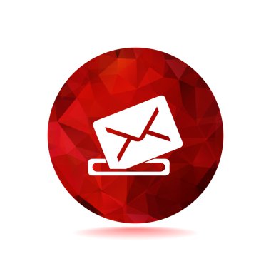 Basit anahat zarf illüstrasyon