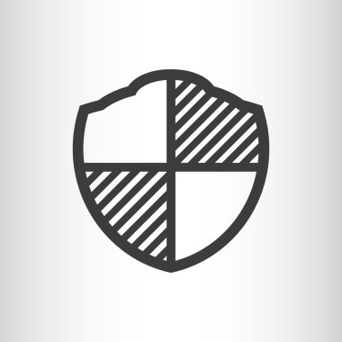 Basit kalkan web simgesi