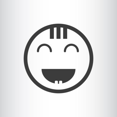 Mutlu bir çocuk yüzü doodle