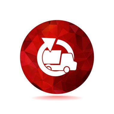 Yuvarlak ok ile basit kamyon