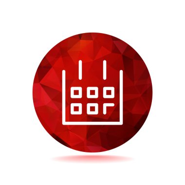 Takvim basit web simgesi yaprak