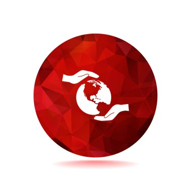 Dünya eller web simgesi