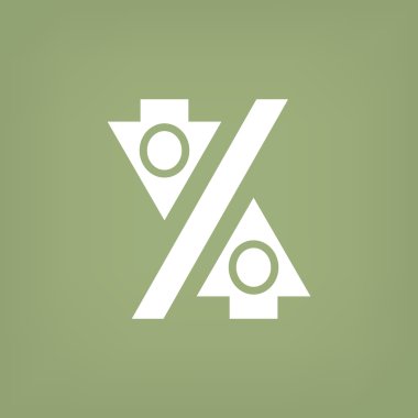 Yüzde işareti ile okları