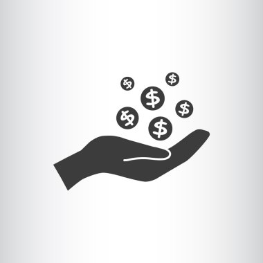 İnsan eline düşen paraları