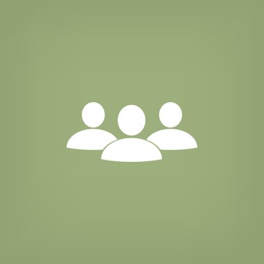 Grup insanlar basit web simgesi