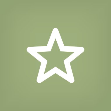 Basit yıldız web simgesi