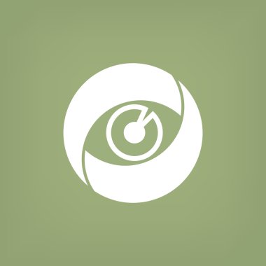 Objektif göz web simgesi