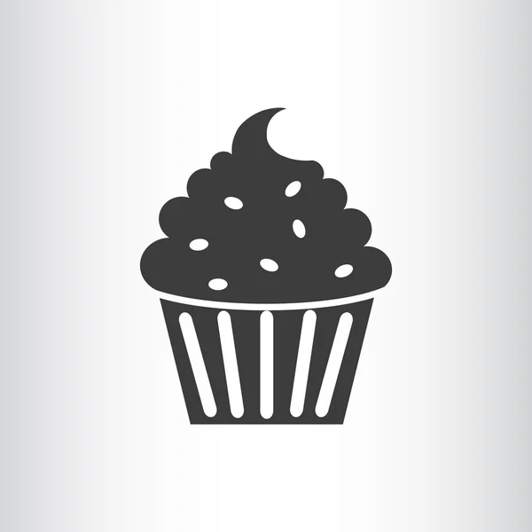 Cupcake dessert web icon — Stock Vector