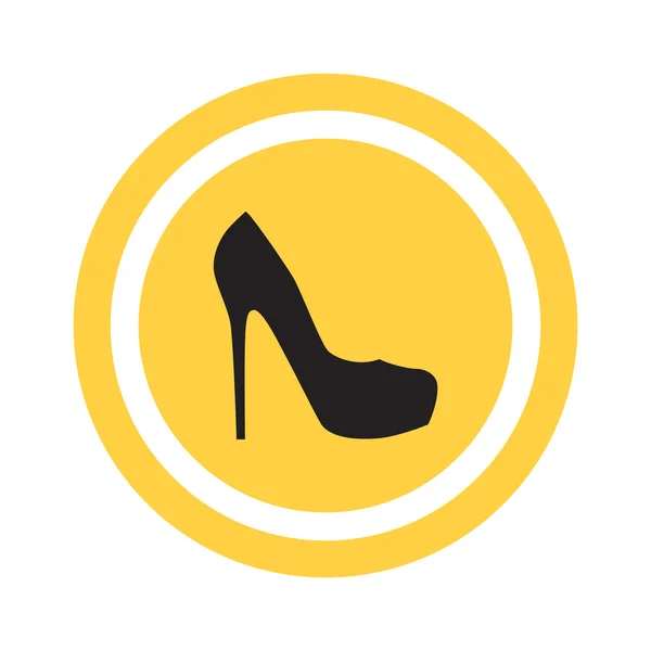 Female shoes, web icon — Stock Vector