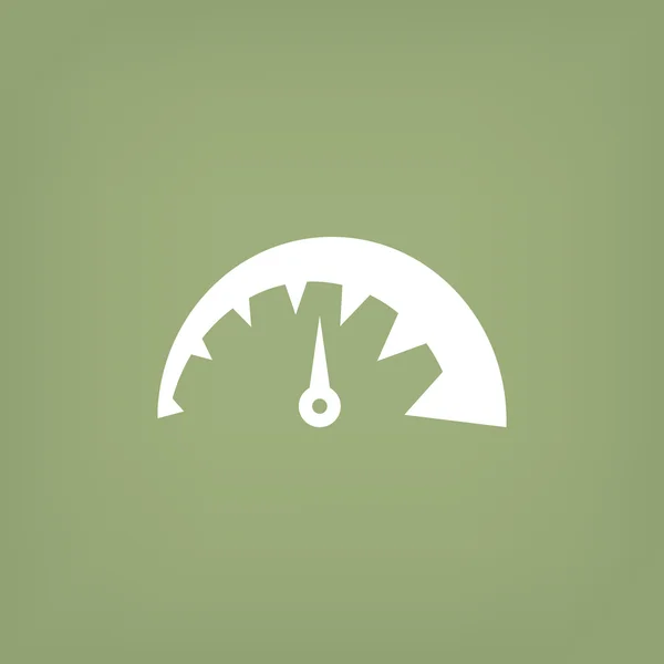 Icono web de velocímetro simple — Archivo Imágenes Vectoriales
