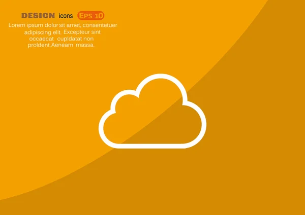 Nube icono web — Archivo Imágenes Vectoriales